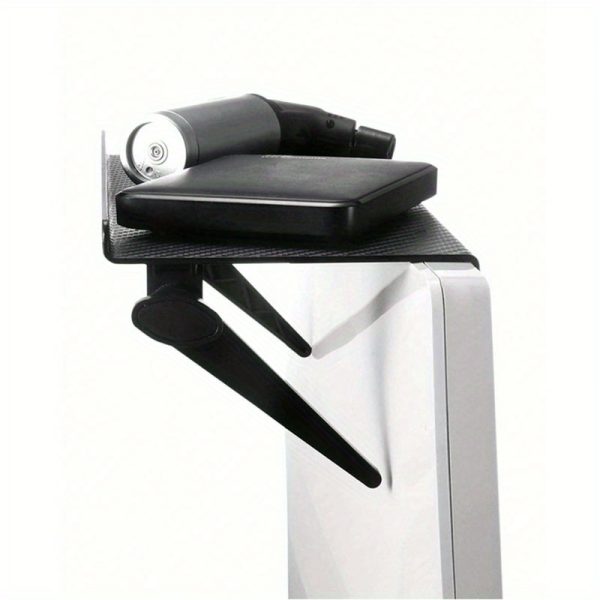 1 件可调节电视屏幕顶架，电脑显示器桌面屏幕顶收纳架，媒体箱路由器收纳盒家庭办公收纳架