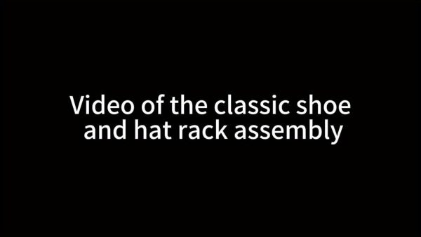 五层多功能金属衣帽架，配10个双钩挂钩——节省空间的玄关、客厅、浴室及走廊收纳方案，独立玄关鞋架提供充足储物空间