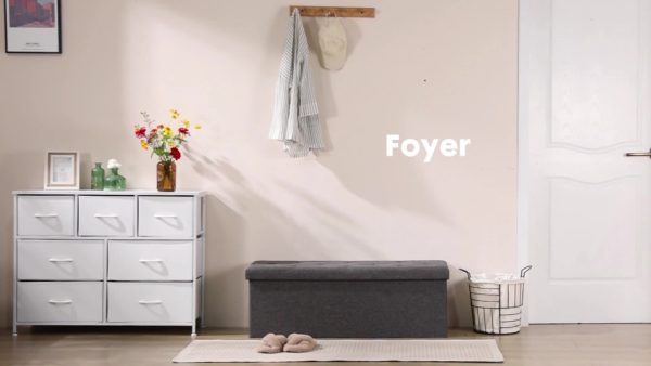 product-4c3fb945459edc1046e80cf92062d1595bda0791.goods_.000001 储物脚凳,折叠式脚凳,带储物的脚凳,床尾长椅,加厚坐垫,卧室客厅用储物长椅,母亲节贴心礼物