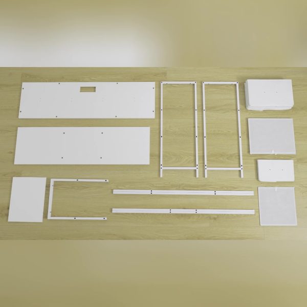 product-70d13703f4fe6f8589a489c9a42f19a547d17f6b.goods_.000001 TV Stand Dresser, Closet Organization Systems, Media Console Table with 5 Drawers, Power Outlets and LED Lights, for 50 Inch Television, Storage & Home Organization