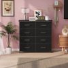product-815b34bf4985457cf13a9f602dd05362af737e9d.goods_.000001 Black/Grey/Nature 5/8/9 Fabric Drawers Dresser For Bedroom, Storage Drawers, Chest Organizer Units With Wooden And Steel Frame Top For Bedroom, Living Room, Closet, Living Room, Entryway