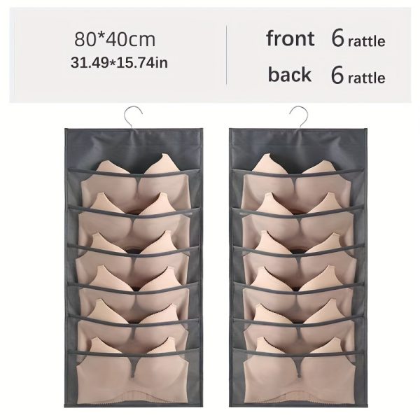 文胸收纳包，旅行收纳包、衣物保护袋，内衣收纳挂袋内裤收纳挂袋布艺寝室整理神器宿舍衣服袜子袋墙上悬挂式