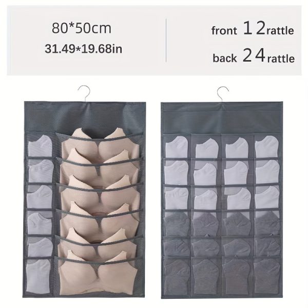 文胸收纳包，旅行收纳包、衣物保护袋，内衣收纳挂袋内裤收纳挂袋布艺寝室整理神器宿舍衣服袜子袋墙上悬挂式
