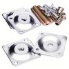 Anwenk Leg Mounting Plates, Industrial Strength T-Plate 5/16" (M8) for Attaching Furniture Legs, Complete with Hanger Bolts And Screws, Designed to Reinforce Weak Furniture And Repair Damaged Sofa Or Couch Seats, Available in a Set of 4