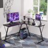 product-b48485971c1bf79783abd7509faee9298c27a030.goods_.000001 Mr IRONSTONE 51 Inch L-Shaped Gaming Desk with Display Stand-like Top (Compatible with PC/Laptop/Tablet) - Heavy-Duty Metal Frame & X-Legs, Easy Assembly Computer Table for Home Office, Esports Setup, Corner Desk, No Wood, Black (Game