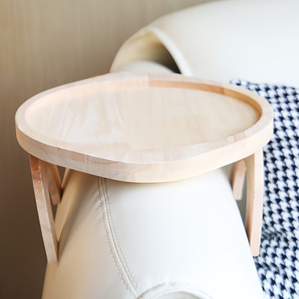 稳定的沙发扶手桌：1个托盘扶手桌夹，适用于托盘沙发桌，非常适合小空间，自动固定桌板，送给家人和朋友的好礼物！