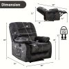 product-fancy-28acc0e8-4503-4359-bdd0-c2efcc15708d Oversized Manual Massage Recliner Chair for Elderly & Adults, Heavy Duty Fabric Living Room Sofa with Heat, Vibration, USB Port, Remote Control, and Thickened Padded Seat