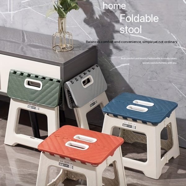 加大尺寸家用折叠阶梯凳 - (1个装) 防滑表面阶梯凳，多种尺寸可选，承重量至310磅 - 坚固轻便ABS塑料折叠阶梯凳，适用于厨房、卧室、浴室和客厅