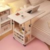 A Versatile And Portable Computer Desk Suitable for Home Use, Including Bedrooms And Living Rooms. This Easy And Adjustable Writing Desk Is Ideal for Students, Featuring 360-Degree Rotating Wheels, Making It a Great Birthday Present