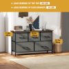 product-fancy-3cf94e04-3b4b-4d79-a2e7-a9dcd23f96f0 Black/Grey/Nature 5/8/9 Fabric Drawers Dresser For Bedroom, Storage Drawers, Chest Organizer Units With Wooden And Steel Frame Top For Bedroom, Living Room, Closet, Living Room, Entryway