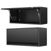 Metal Storage Cabinet | Garage Wall Cabinet with Up-Flip Door, 31.5" W Wall Storage Mounted for Kitchen, Garage, Workshop | Contemporary Metal, Wall Mount, ≥3.2 Cubic Feet Storage Capacity