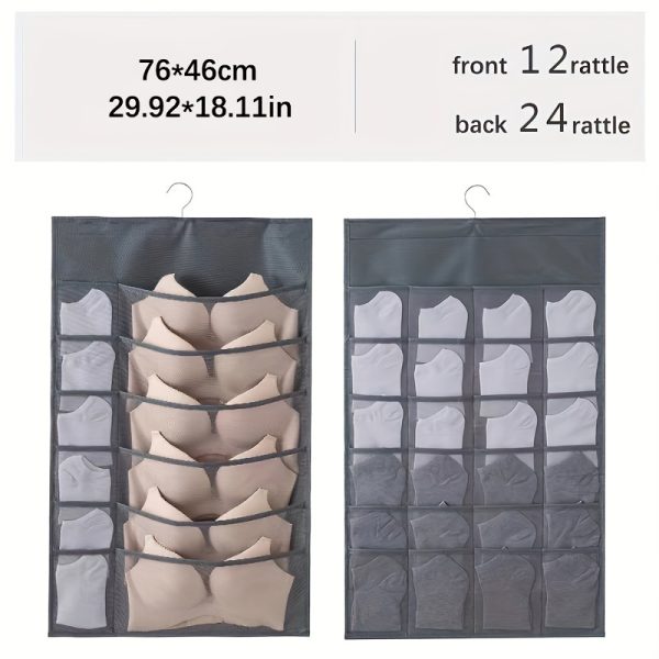 文胸收纳包，旅行收纳包、衣物保护袋，内衣收纳挂袋内裤收纳挂袋布艺寝室整理神器宿舍衣服袜子袋墙上悬挂式