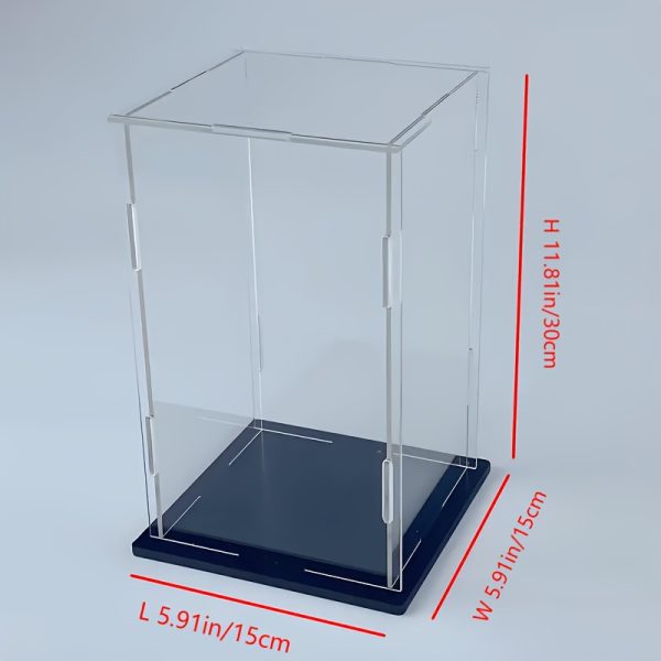 [Acrylic Display Case] Acrylic Display Case - Clear Dustproof Showcase - Multiple Sizes Available - Contemporary Style - No Power Needed - Toy Storage Box - Modern Display Case - Transparent Material - Toy Storage Box