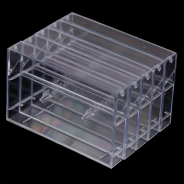 3/5/8/10pcs Blank Cassette Tape Storage Box, Durable PS Material, Transparent Audio Tape Organizer, Dustproof Cassette Case