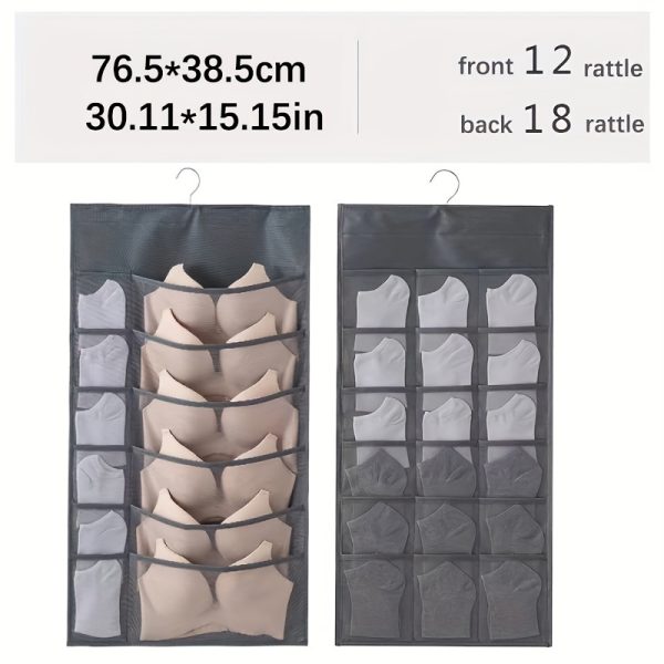 文胸收纳包，旅行收纳包、衣物保护袋，内衣收纳挂袋内裤收纳挂袋布艺寝室整理神器宿舍衣服袜子袋墙上悬挂式