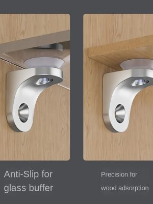 [30pcs Dual-purpose Holder] 30pcs Dual-purpose Shelf Holder | Cabinet Glass Cabinet Removable Suction Cup Wardrobe Bookcase Nail Rack with Zinc Alloy Material to Prevent Rust