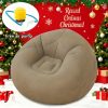 One Large Bean Bag Chair, Inflatable Lounge Chair, Soft And Comfy, Perfect for Outdoor Use, a Relaxed Seating Option, Tatami-Style Chair, Sofa Cover, Lazy Sofa, Round Single Sofa Ideal for Living Rooms, Office Breaks, And Outdoor Picnics Or Camping.