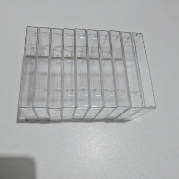 3/5/8/10pcs Blank Cassette Tape Storage Box, Durable PS Material, Transparent Audio Tape Organizer, Dustproof Cassette Case