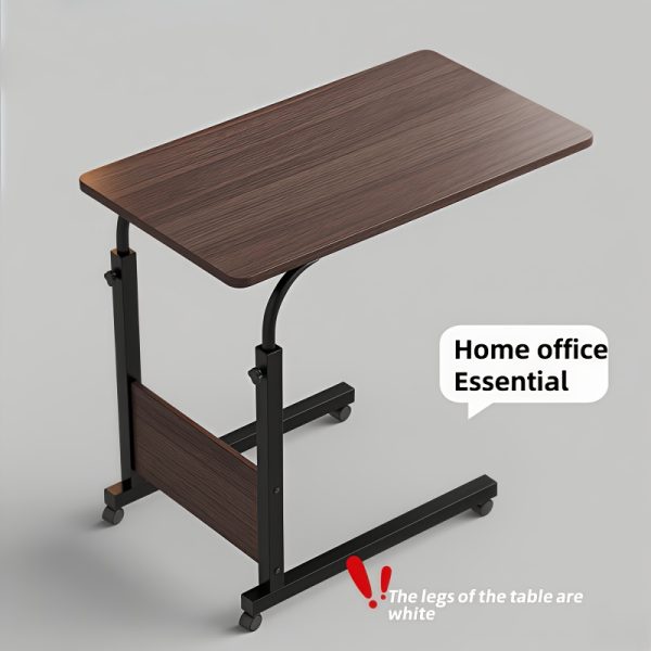 A Versatile And Portable Computer Desk Suitable for Home Use, Including Bedrooms And Living Rooms. This Easy And Adjustable Writing Desk Is Ideal for Students, Featuring 360-Degree Rotating Wheels, Making It a Great Birthday Present