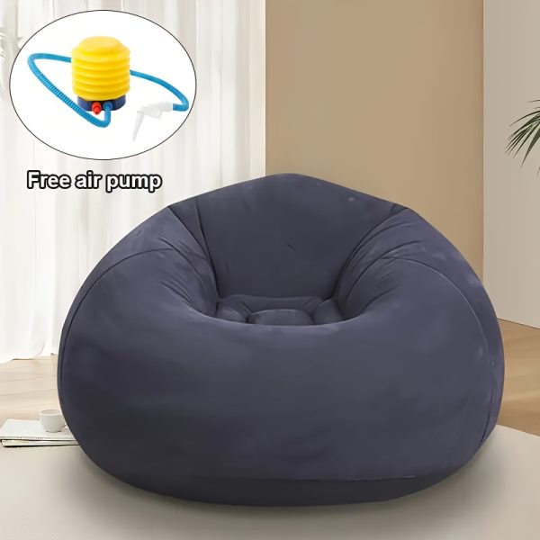 One Large Bean Bag Chair, Inflatable Lounge Chair, Soft And Comfy, Perfect for Outdoor Use, a Relaxed Seating Option, Tatami-Style Chair, Sofa Cover, Lazy Sofa, Round Single Sofa Ideal for Living Rooms, Office Breaks, And Outdoor Picnics Or Camping.