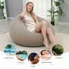 One Large Bean Bag Chair, Inflatable Lounge Chair, Soft And Comfy, Perfect for Outdoor Use, a Relaxed Seating Option, Tatami-Style Chair, Sofa Cover, Lazy Sofa, Round Single Sofa Ideal for Living Rooms, Office Breaks, And Outdoor Picnics Or Camping.