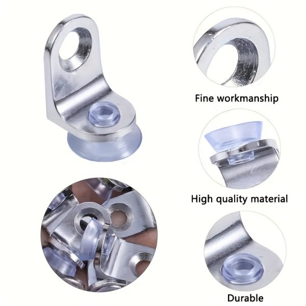 [30pcs Dual-purpose Holder] 30pcs Dual-purpose Shelf Holder | Cabinet Glass Cabinet Removable Suction Cup Wardrobe Bookcase Nail Rack with Zinc Alloy Material to Prevent Rust