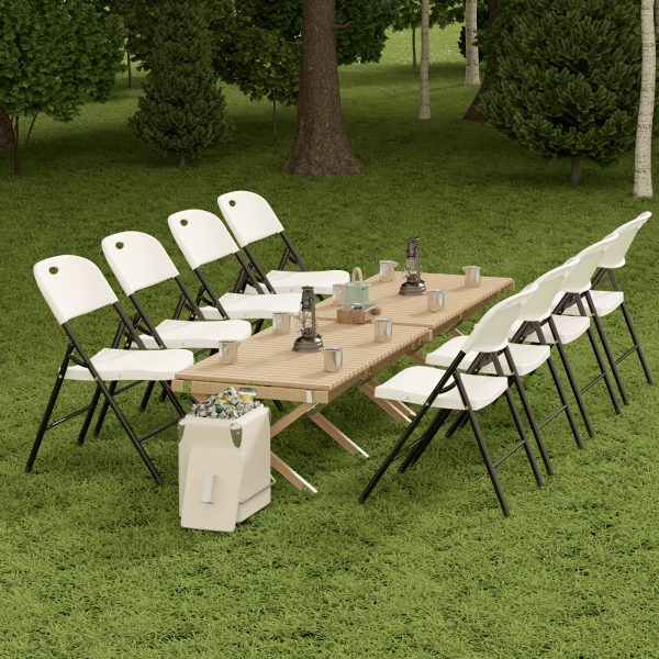 product-fancy-97944b8f-fa14-47fe-98c6-6b0c726cade7 4, 6, 8, 10 PACK Reinforced Steel Folding Chairs, Weight Limit 650 Lbs., Suitable For Indoor And Outdoor Events, Parties, Dinners
