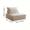 Memory Sponge Leisure Lounge Chair | Indoor Fabric Sofa, Lazy Sofa, Futon, Non-Wood Material, Italian Style, Polyester Upholstery, Pillow-Back, Suitable for Various Room Types, No Electricity Required, Brand: Yikadan