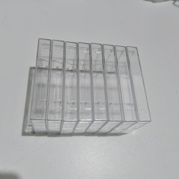 3/5/8/10pcs Blank Cassette Tape Storage Box, Durable PS Material, Transparent Audio Tape Organizer, Dustproof Cassette Case