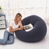 One Large Bean Bag Chair, Inflatable Lounge Chair, Soft And Comfy, Perfect for Outdoor Use, a Relaxed Seating Option, Tatami-Style Chair, Sofa Cover, Lazy Sofa, Round Single Sofa Ideal for Living Rooms, Office Breaks, And Outdoor Picnics Or Camping.