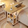 A Versatile And Portable Computer Desk Suitable for Home Use, Including Bedrooms And Living Rooms. This Easy And Adjustable Writing Desk Is Ideal for Students, Featuring 360-Degree Rotating Wheels, Making It a Great Birthday Present