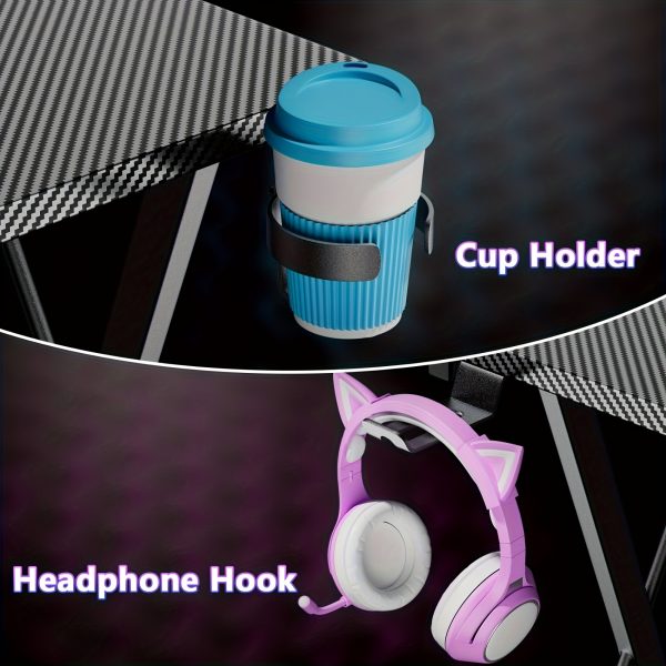 product-fancy-aabd64a7-ba11-4102-93b4-5dff06a5af60 Mr IRONSTONE 51 Inch L-Shaped Gaming Desk with Display Stand-like Top (Compatible with PC/Laptop/Tablet) - Heavy-Duty Metal Frame & X-Legs, Easy Assembly Computer Table for Home Office, Esports Setup, Corner Desk, No Wood, Black (Game