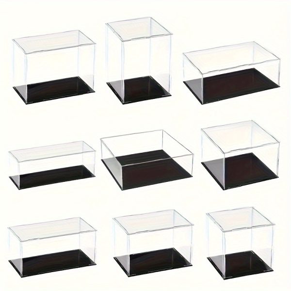 [Acrylic Display Case] Acrylic Display Case - Clear Dustproof Showcase - Multiple Sizes Available - Contemporary Style - No Power Needed - Toy Storage Box - Modern Display Case - Transparent Material - Toy Storage Box