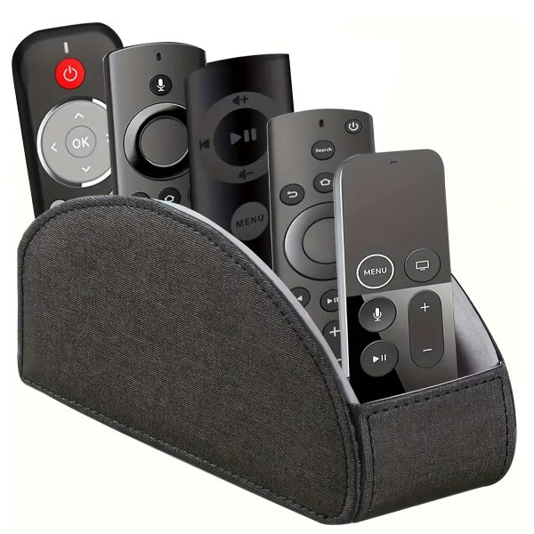 一款带有5个隔层的仿皮皮肤遥控器支架，多功能桌面收纳盒/遥控器整理盒/床头柜遥控器盒/家庭收纳容器，适用于电视遥控器、家电遥控器、笔、眼镜、办公用品、收纳盒整理