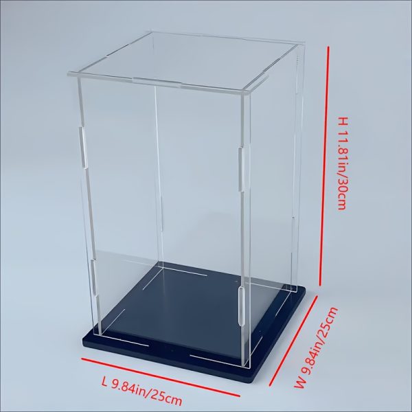 [Acrylic Display Case] Acrylic Display Case - Clear Dustproof Showcase - Multiple Sizes Available - Contemporary Style - No Power Needed - Toy Storage Box - Modern Display Case - Transparent Material - Toy Storage Box