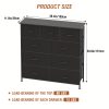 product-fancy-c1ddd061-38b0-4852-b35e-f8f908d134d2 Black/Grey/Nature 5/8/9 Fabric Drawers Dresser For Bedroom, Storage Drawers, Chest Organizer Units With Wooden And Steel Frame Top For Bedroom, Living Room, Closet, Living Room, Entryway