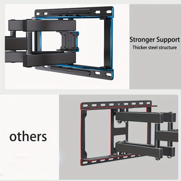 [Dreamsmith TV Wall Mount] Dreamsmith Full Motion TV Wall Mount Bracket | 40-86 Inch, Dual Articulating Arms, Swivel & Tilt, 132 lbs Capacity, Max VESA 600x400mm, Fits 12" & 16" Wood Studs for Home Theater & Media Room, Versatile Furniture Bracket, Modern Home Decor, Durable Construction, Home Theater System