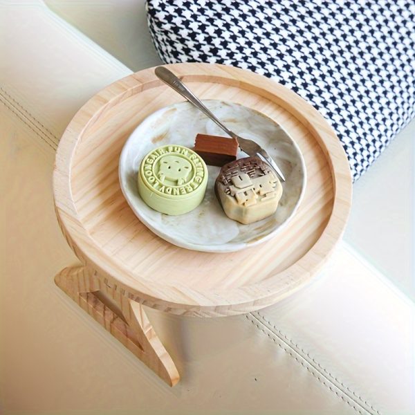 稳定的沙发扶手桌：1个托盘扶手桌夹，适用于托盘沙发桌，非常适合小空间，自动固定桌板，送给家人和朋友的好礼物！