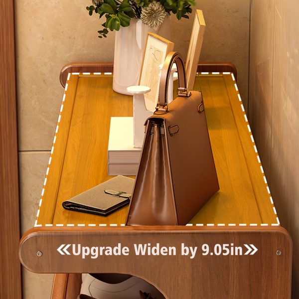 1个【竹制鞋架】圣诞礼物竹制鞋架 | 木纹装饰鞋柜，可收纳6/15/24双鞋，易于组装，节省空间 | 3/5/6层鞋架置物架，适用于玄关、入口、客厅、卧室、车库