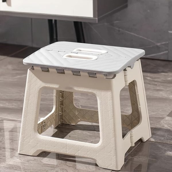 加大尺寸家用折叠阶梯凳 - (1个装) 防滑表面阶梯凳，多种尺寸可选，承重量至310磅 - 坚固轻便ABS塑料折叠阶梯凳，适用于厨房、卧室、浴室和客厅