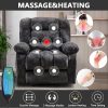 product-fancy-e8ac4c79-725b-4386-86bd-9f48a04864c0 Oversized Manual Massage Recliner Chair for Elderly & Adults, Heavy Duty Fabric Living Room Sofa with Heat, Vibration, USB Port, Remote Control, and Thickened Padded Seat