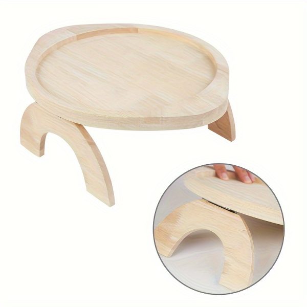 稳定的沙发扶手桌：1个托盘扶手桌夹，适用于托盘沙发桌，非常适合小空间，自动固定桌板，送给家人和朋友的好礼物！