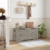 product-fancy-f9489d73-8a4e-436d-b098-06207d5e3444 Storage Chest, Trunk, And Wooden Bench - a 39.4" Lift-Top Organizer Featuring Two Safety Hinges, Perfect for Shoes in The Entryway, Bedroom, Or Living Room, Available in White, Rustic Brown, And Black/Greige, Storage Boxes for Organizing