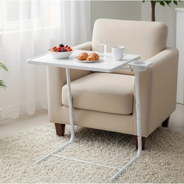 1/2包可调节折叠桌 - 折叠托盘，6种高度和3种倾斜角度设置，非常适合餐厅使用