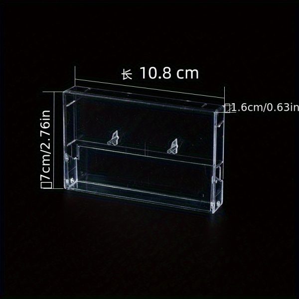 3/5/8/10pcs Blank Cassette Tape Storage Box, Durable PS Material, Transparent Audio Tape Organizer, Dustproof Cassette Case