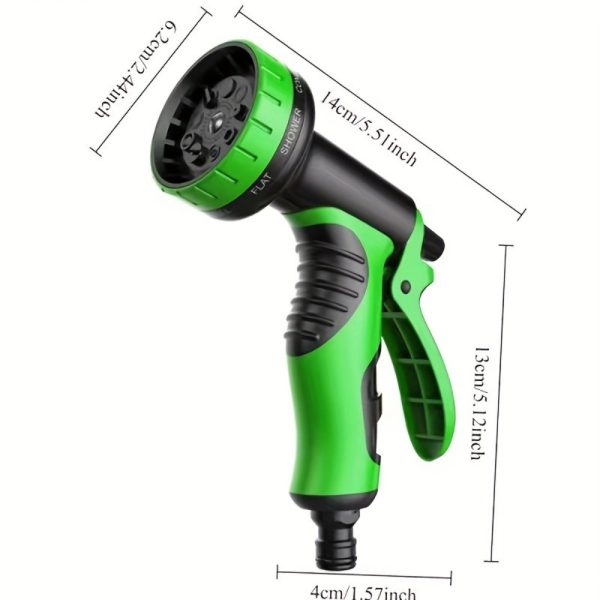 product-open-1f7f20bcb69b48abb95a10ceef3d40c7-goods Heavy Duty 100ft/ 50ft Stainless Steel Water Hose with 10 Function Nozzle - Pet Safe High Garden Water Hose, Car Wash Water Hose, No Need to Worry About Pressure, Bend or Stretch, Durable and Break Resistant, with Portable and Wrap-Free Design