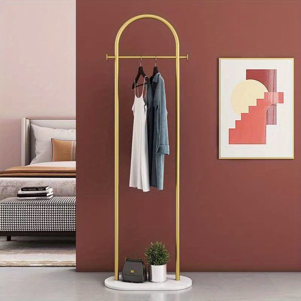 大理石家用衣架落地卧室简易衣架挂衣架子网红衣帽架置物衣服挂架