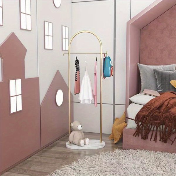 大理石家用衣架落地卧室简易衣架挂衣架子网红衣帽架置物衣服挂架