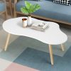 Small Coffee Table in Mid Century Modern Style, Minimalist Design, Cloud-Shaped, Suitable for Living Rooms, Dining Areas, And Outdoor Spaces