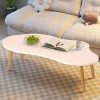 Small Coffee Table in Mid Century Modern Style, Minimalist Design, Cloud-Shaped, Suitable for Living Rooms, Dining Areas, And Outdoor Spaces